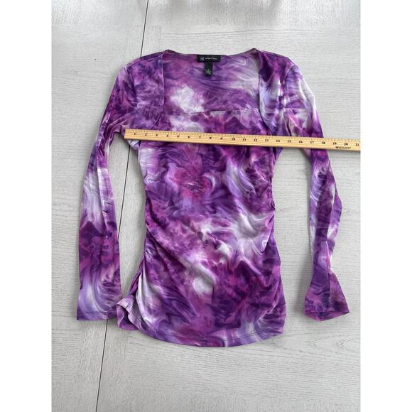 INC Y2k Vintage Sheer Trashy Bimbocore Barbiecore Long Sleeve Top (N) - Picture 3 of 6